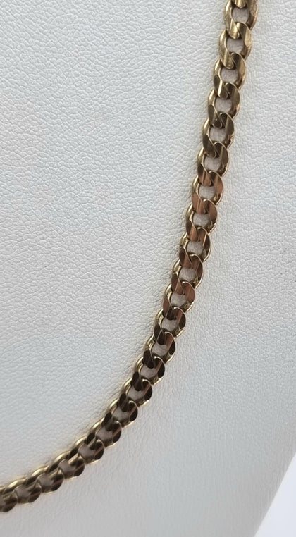 9ct Yellow Gold Curb Chain 24