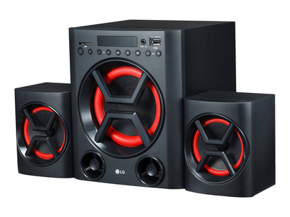 LG LK72 40W Bluetooth Music System, Bookshelf, with, Tuner USB Port