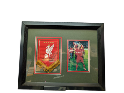 Liverpool LFC Steven Gerrard Signed Pennant
