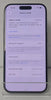 Apple iPhone 15 Pro 128GB Black Titanium - Unlocked **100% Battery Health **Unverified Part** **0 Cycle Count**