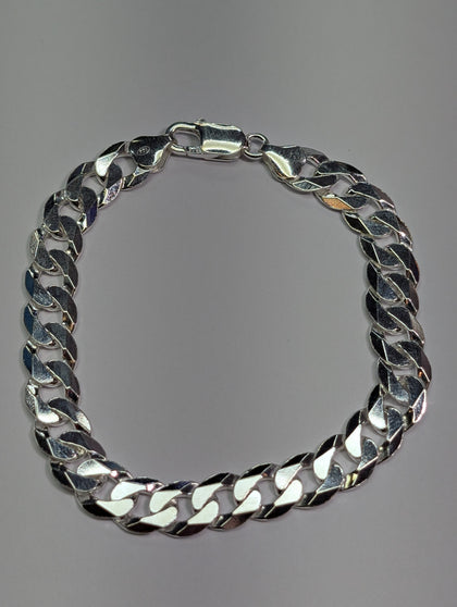 Brand New Silver Curb Bracelet