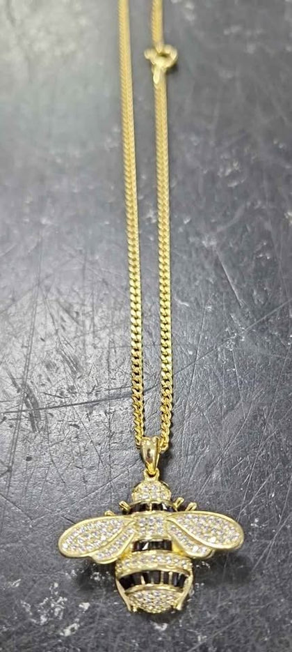 New good plated bee chain, 925/375 ,weight 9.53g , length 20