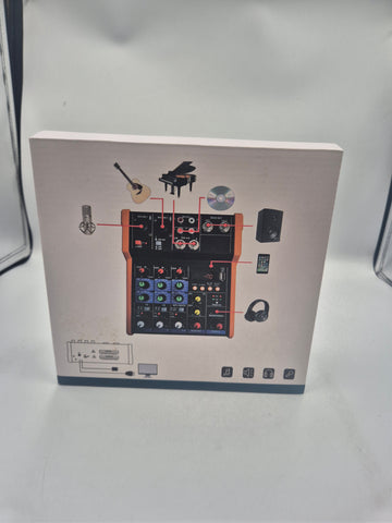 Professional 4Channel Mixing Console AUX Plus Effects Processor Boxed