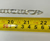 22" Sterling silver figaro chain