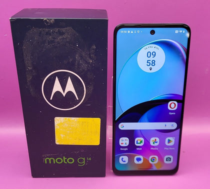 Moto G14 (XT2341-3) Dual Sim - 128GB - Sky Blue - Unlocked - Boxed
