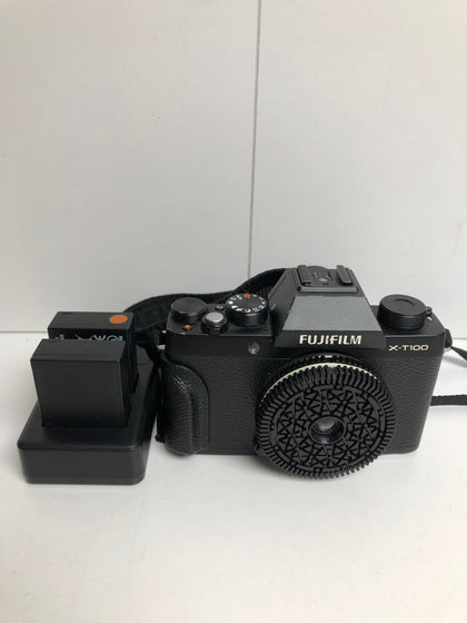 Fujifilm X-T100 Body with Oreo Cover and 3x Batteries