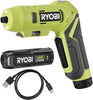 Ryobi 4V USB Lithium Cordless Pivoting Screwdriver Kit
