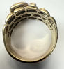 9ct gold buckle ring with diamond Size Y 1/2