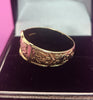 9CT - Yellow Gold Buckle Ring - 3.38g - Size Y. Hallmarked