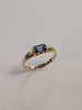 9ct Ring With Lilac Stone Size  N 1/2