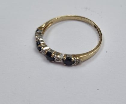 9CT GOLD RING SIZE L LEYLAND.