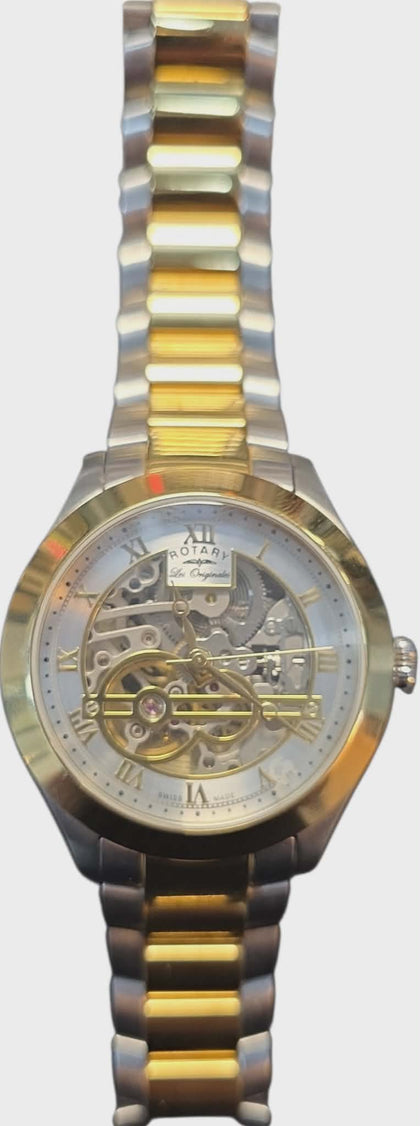 Mens Rotary Watch Xl Analogue Automatic Jura Gb90515 /10 Stainless