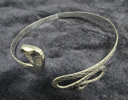 925 Silver Cobra Arm Bracelet 20.7G 925