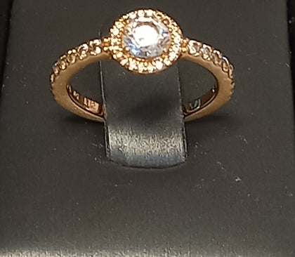 Pandora Elegance Gold Round Ring-Size-K