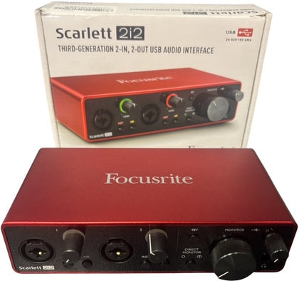 Focusrite Scarlett 2i2 (3rd Gen) USB Audio Interface **No USB Lead**