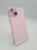 Apple iPhone 15 128GB pink smartphone unlocked unboxed 83% battery health (scratches on screen)