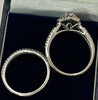 18CT DIAMOND RING SET 5.6G