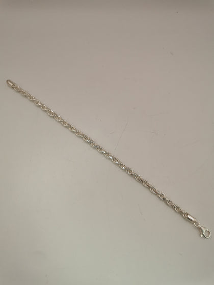 925 Sterling Silver Rope Bracelet - 8
