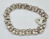 Silver double curb gate Bracelet