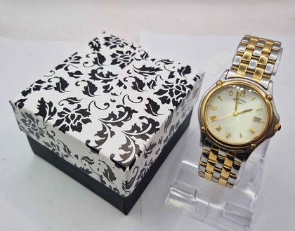Rotary UCAR315 Two Toned Quartz Movement Watch With Two Toned Steel Bracelet & Boxed