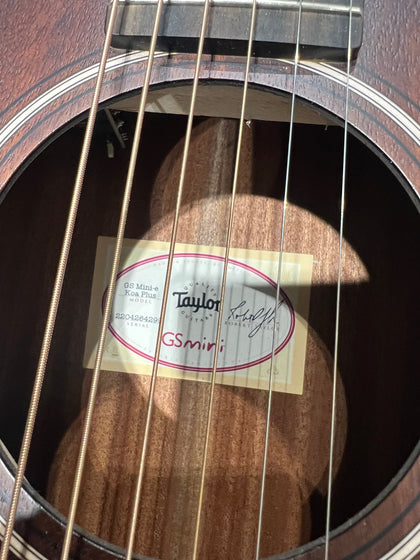 Taylor GS Mini-e Koa Plus Electro Acoustic Guitar & Case