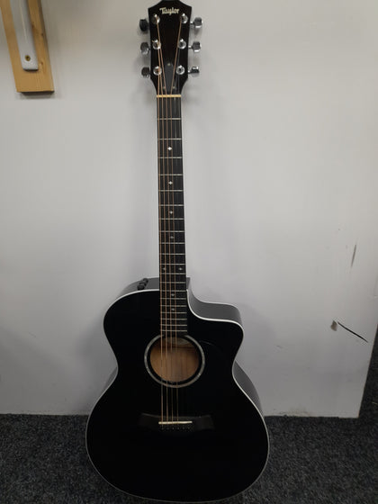 Taylor 214Ce-Blk DLX Black Deluxe Grand Auditorium Acoustic-Electric