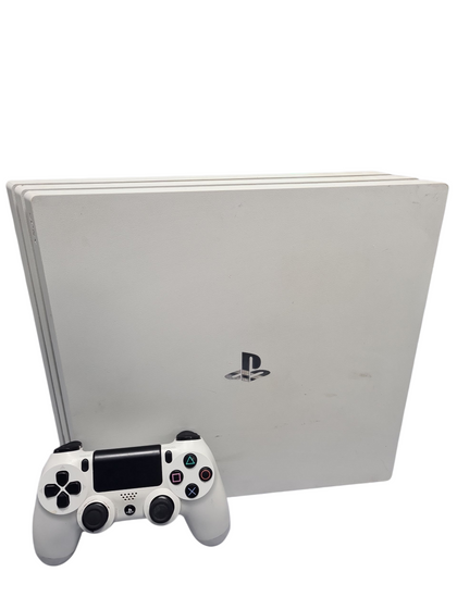 SONY PLAYSTATION 4 PRO CONSOLE, 1TB, GLACIER WHITE, (NO GAME/ DLC), UNBOXED, CONTROLLER INCLUDED