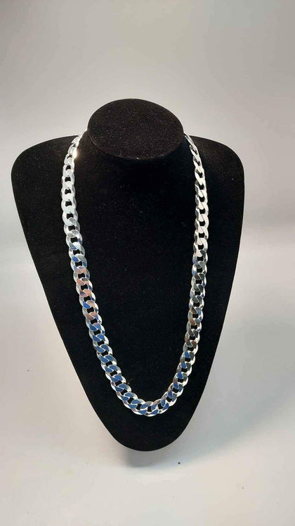 925 Sterling Silver Very Thick Curb Chain Necklace - 151.8 Grams - 28