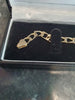 9ct Yellow Gold Flat Curb Square Link Bracelet - 8" - 9.2G