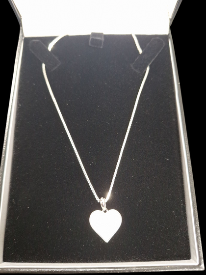 NEW OTHER SILVER CHAIN WITH HEART ,925G, WEIGHT 7.31G ,LENGHT 24INCH