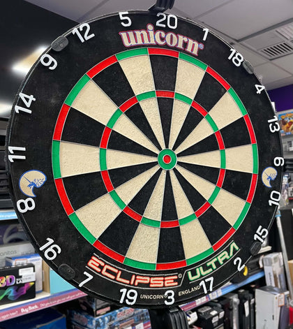 Dart board stand and light