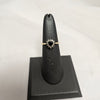 9ct Yellow Gold Black Stone Ring - Size M