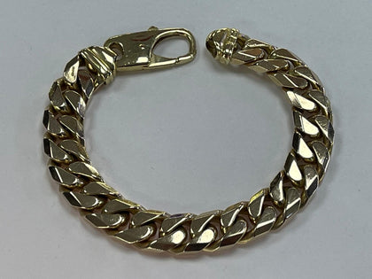 9CT Gold Curb Bracelet Leyland