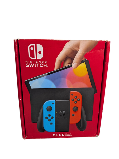 Oled Nintendo Switch Console Neon Boxed