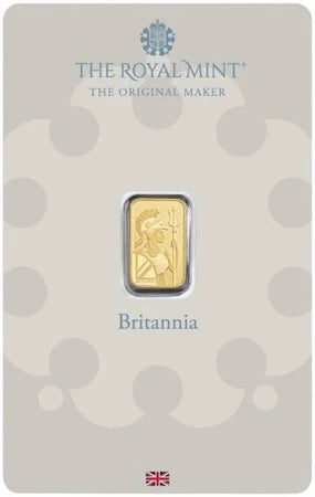 The Royal Mint Britannia 1g 999.9 Fine Gold
