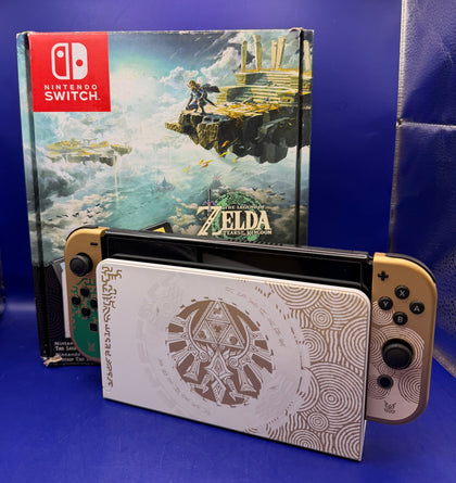 Nintendo Switch 64GB OLED Legend of Zelda + Gold Joy Con Boxed (No Game) - Chesterfield