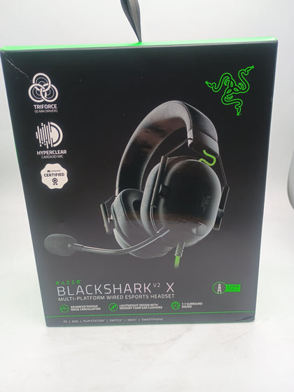 Razer - BlackShark V2 x Headset Multi Platform wired Esports Headset- Black
