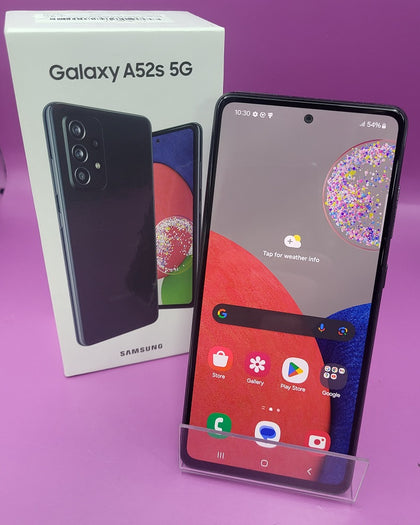Samsung Galaxy A52s - 5G - Dual Sim - (6GB+128GB) - Awesome Black - Unlocked. Boxed