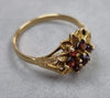 9ct Gold Garnet Ring Size P