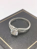 (375 9ct Hallmarked&Tested), 1.8g White Gold Ring, Size Q