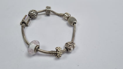 PANDORA BRACELET + 7 CHARMS LEYLAND