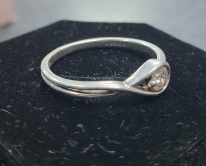 Pandora Infinite Sterling Silver Lab-grown Diamond Ring 0.25 ct - Size P (56)