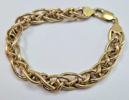 9ct Gold Two Tone Bracelet