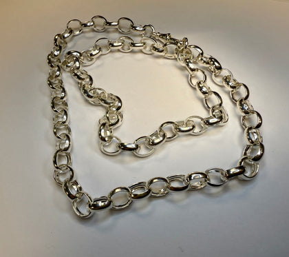Brand New 925 Sterling Silver Belcher Style Chain 24”