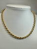 9CT GOLD ROPE NECKLACE 15"