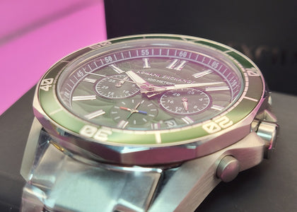 Armani Exchange AX1957 Spencer Dive-Inspired Sports S/Steel Watch - Boxed