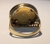 22ct 1905 Half sovereign With 9ct Mount - 9.74G total- Size S
