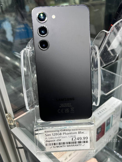 Samsung Galaxy S23 Dual Sim 128GB Phantom Black, Unlocked B