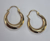 9ct gold horseshoe earrings