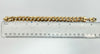 9ct yellow gold curb link bracelet 7.5"